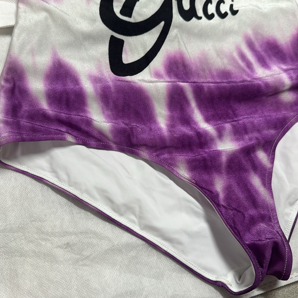Gucci resort 2022 purple one piece swimsuit - Picture 3 of 12